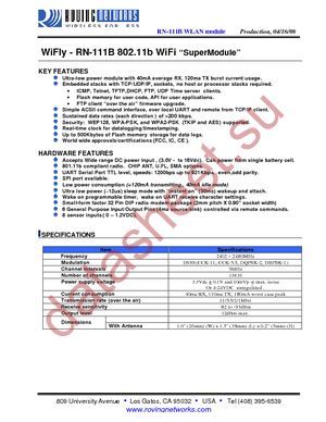 RN-111B-E datasheet  